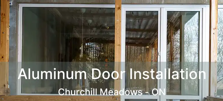  Aluminum Door Installation Churchill Meadows - ON