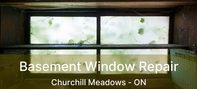  Basement Window Repair Churchill Meadows - ON