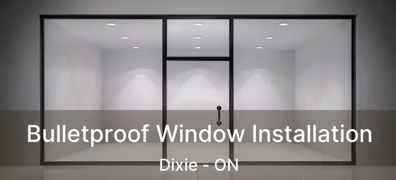  Bulletproof Window Installation Dixie - ON