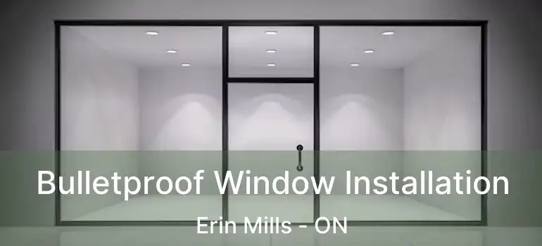  Bulletproof Window Installation Erin Mills - ON
