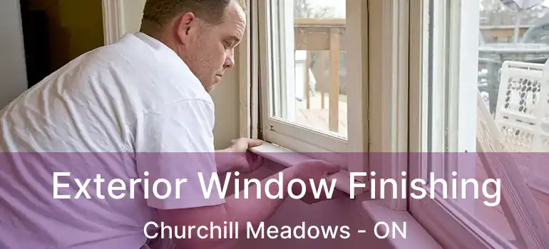  Exterior Window Finishing Churchill Meadows - ON