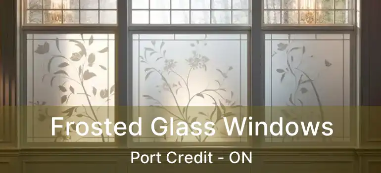  Frosted Glass Windows Port Credit - ON