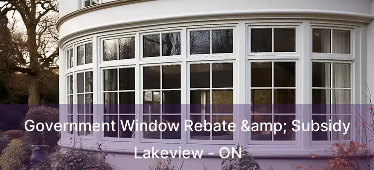  Government Window Rebate & Subsidy Lakeview - ON