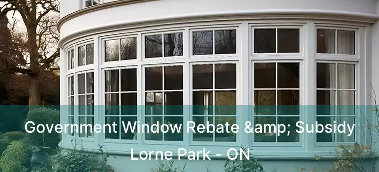  Government Window Rebate & Subsidy Lorne Park - ON