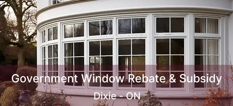  Government Window Rebate & Subsidy Dixie - ON