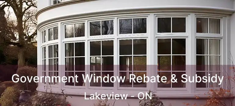  Government Window Rebate & Subsidy Lakeview - ON
