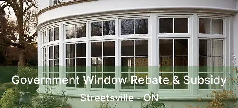  Government Window Rebate & Subsidy Streetsville - ON