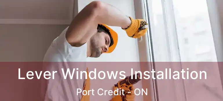  Lever Windows Installation Port Credit - ON