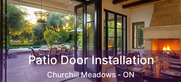  Patio Door Installation Churchill Meadows - ON
