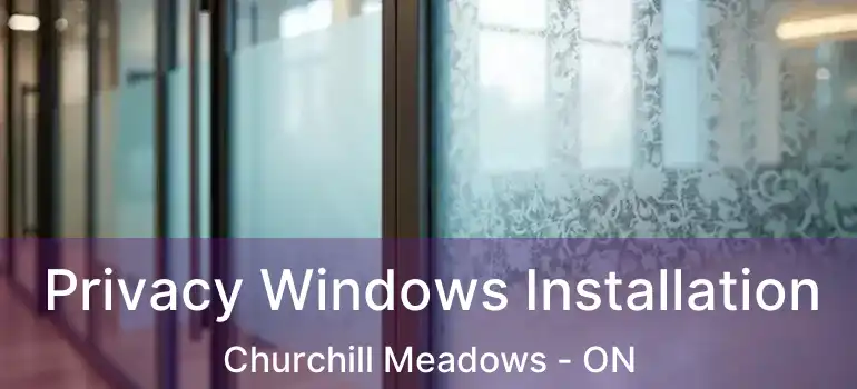  Privacy Windows Installation Churchill Meadows - ON