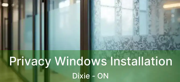 Privacy Windows Installation Dixie - ON