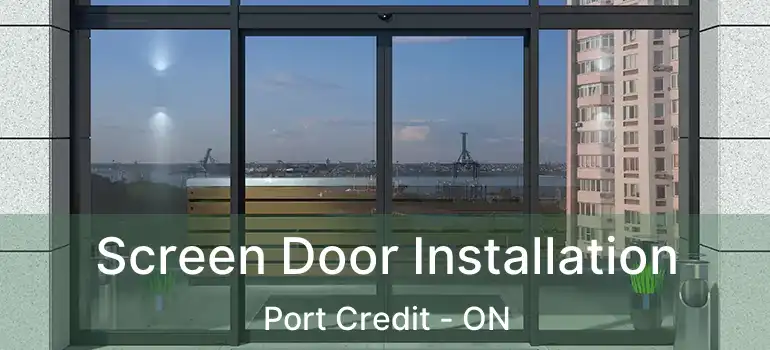  Screen Door Installation Port Credit - ON