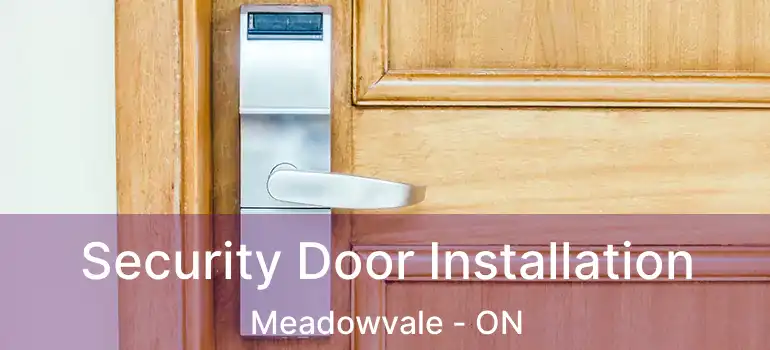  Security Door Installation Meadowvale - ON