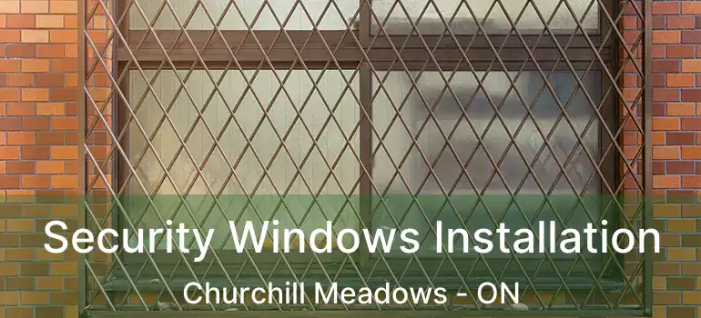  Security Windows Installation Churchill Meadows - ON