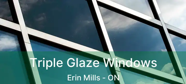  Triple Glaze Windows Erin Mills - ON