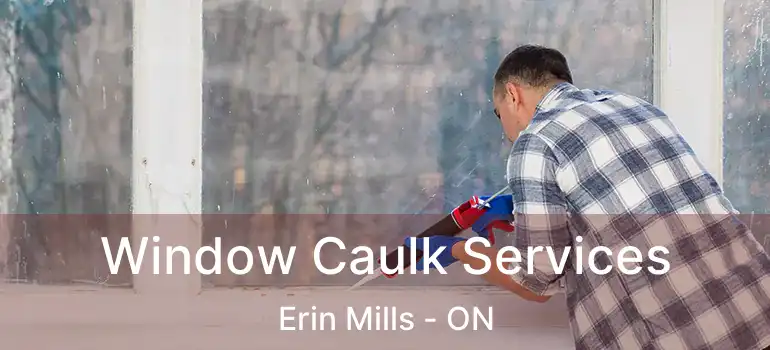  Window Caulk Services Erin Mills - ON