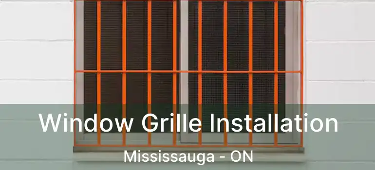  Window Grille Installation Mississauga - ON