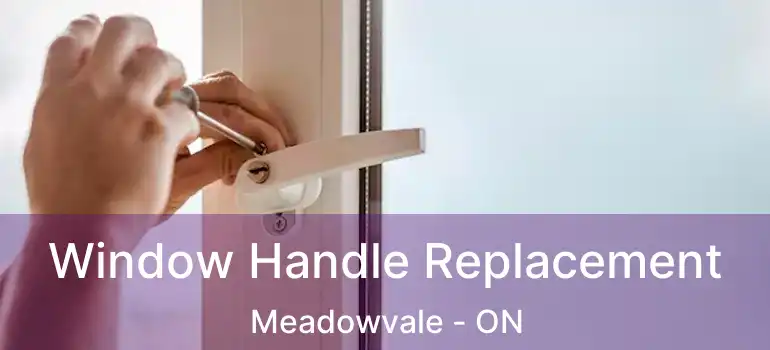  Window Handle Replacement Meadowvale - ON