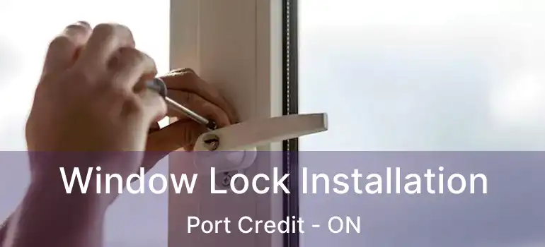  Window Lock Installation Port Credit - ON
