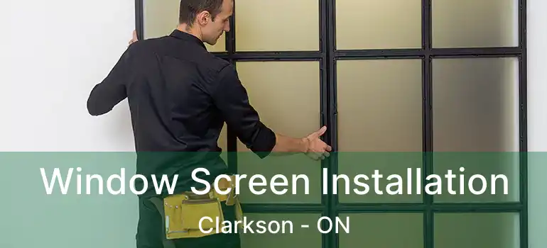  Window Screen Installation Clarkson - ON