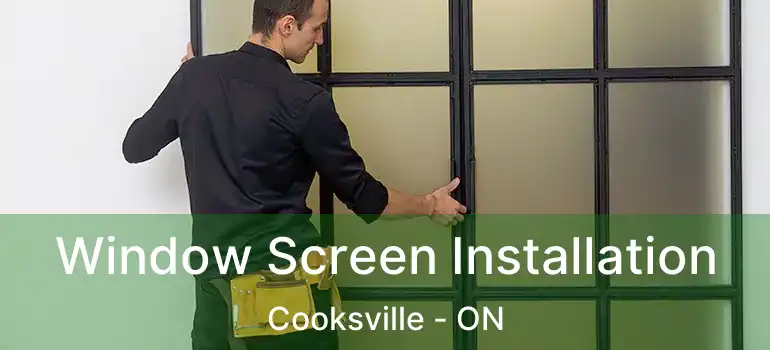  Window Screen Installation Cooksville - ON