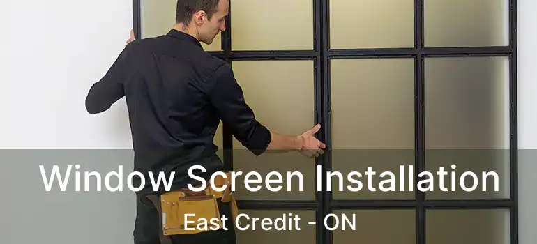  Window Screen Installation East Credit - ON