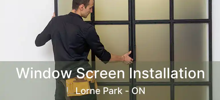  Window Screen Installation Lorne Park - ON
