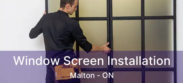  Window Screen Installation Malton - ON