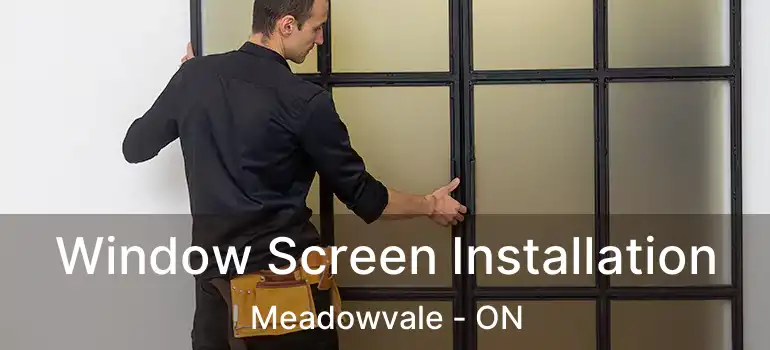  Window Screen Installation Meadowvale - ON